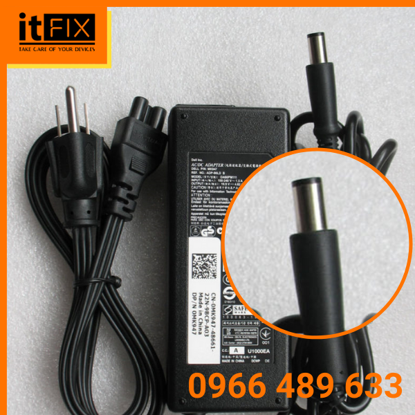 Sạc DELL 65W 19.5 3.4A Đầu kim lớn itfix.vn Sạc DELL 65W 19.5 3.4A Đầu kim lớn itfix.vn