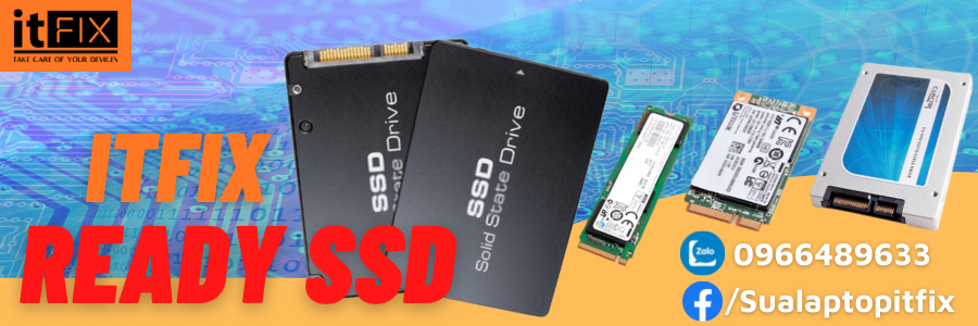 Ổ cứng SSD Cài sẵn Win - ITFIX READY SSD Banner