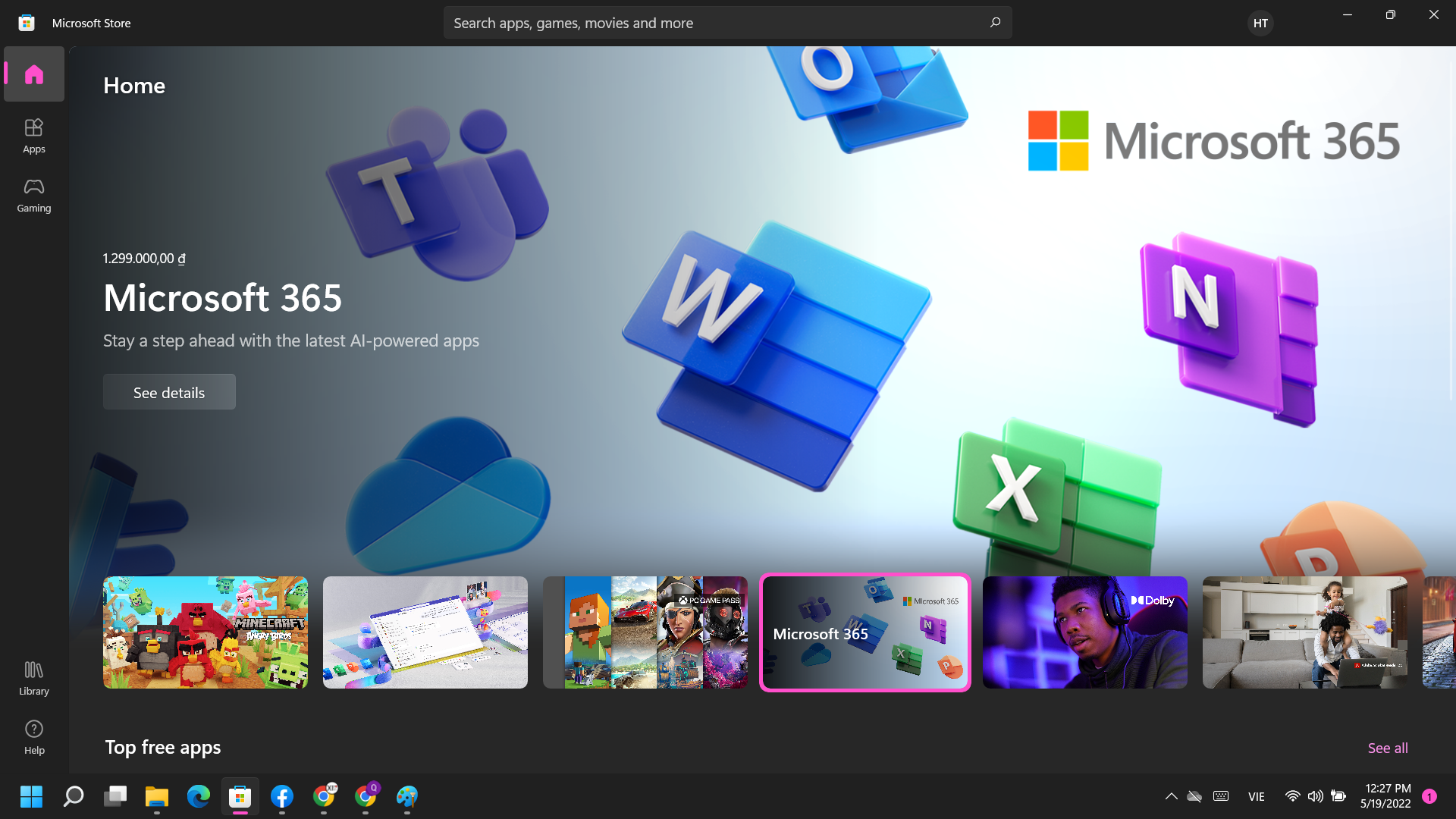 cài windows 11 cho laptop để có microsoft store mới